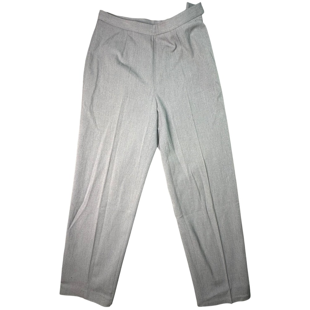 Rafaella Petites Gray Pleated High Waisted Dress Pants Office Career 6P Gray